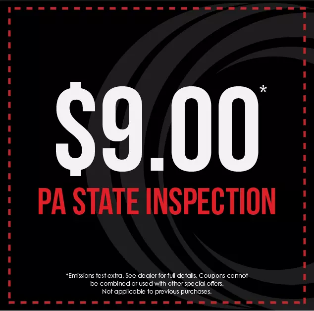 $9.00 PA State Inspection